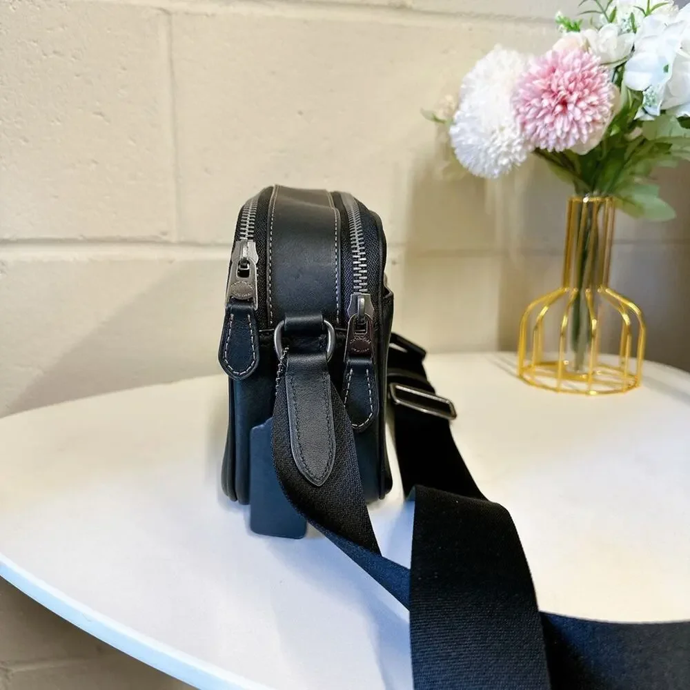 COACH C4148 Men's Graham Crossbody In Leather Black